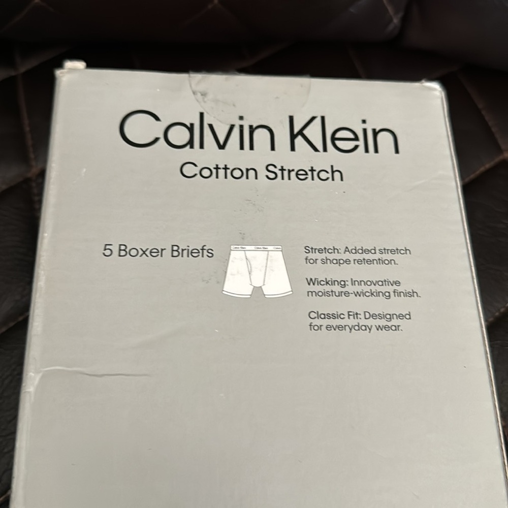 Calvin Klein Men's Cotton Classics 5Pack Boxer Brief - Picture 4 of 4